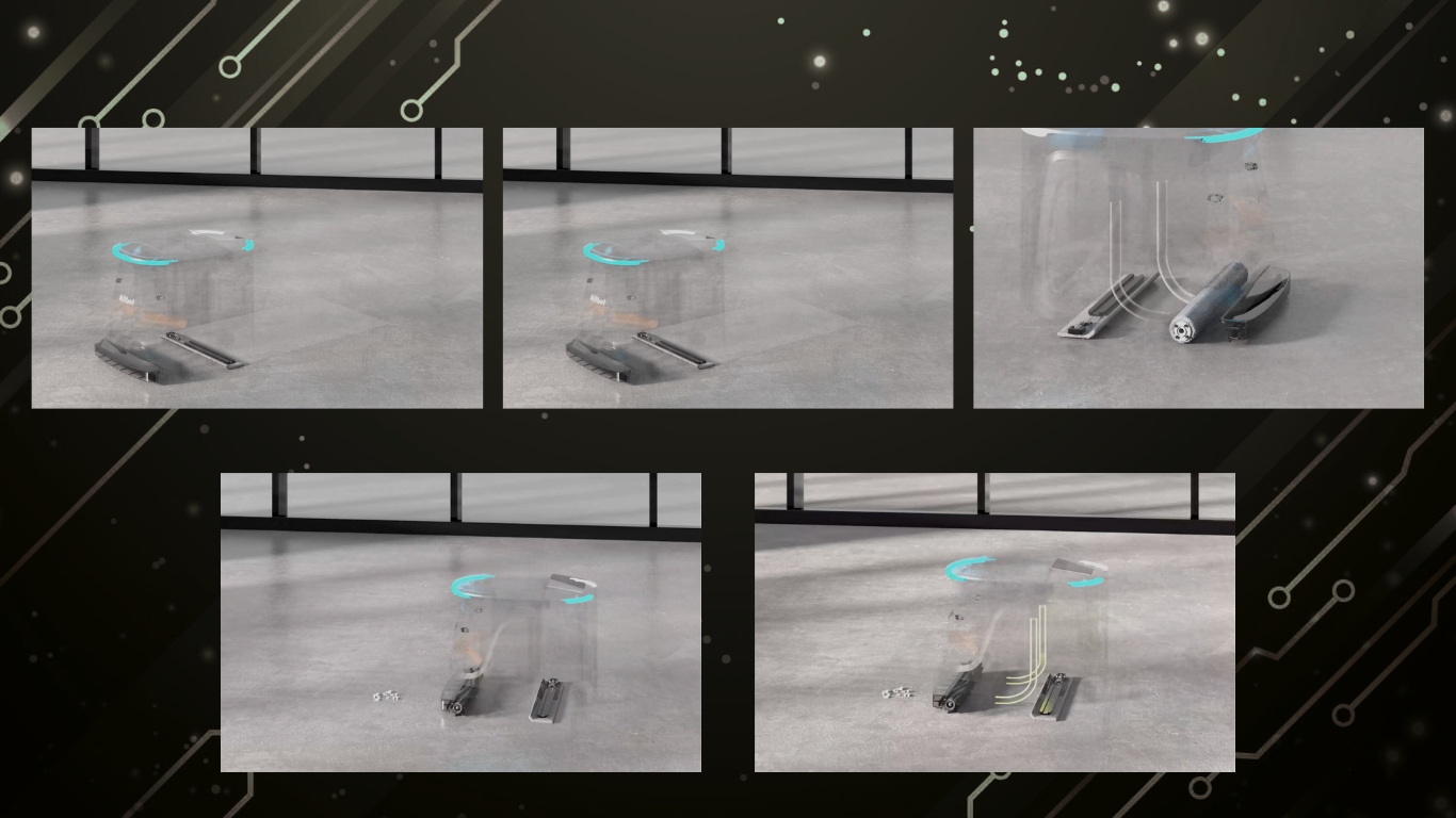 Robot vệ sinh MIX1 được trang bị nhiều chế độ làm sạch linh hoạt