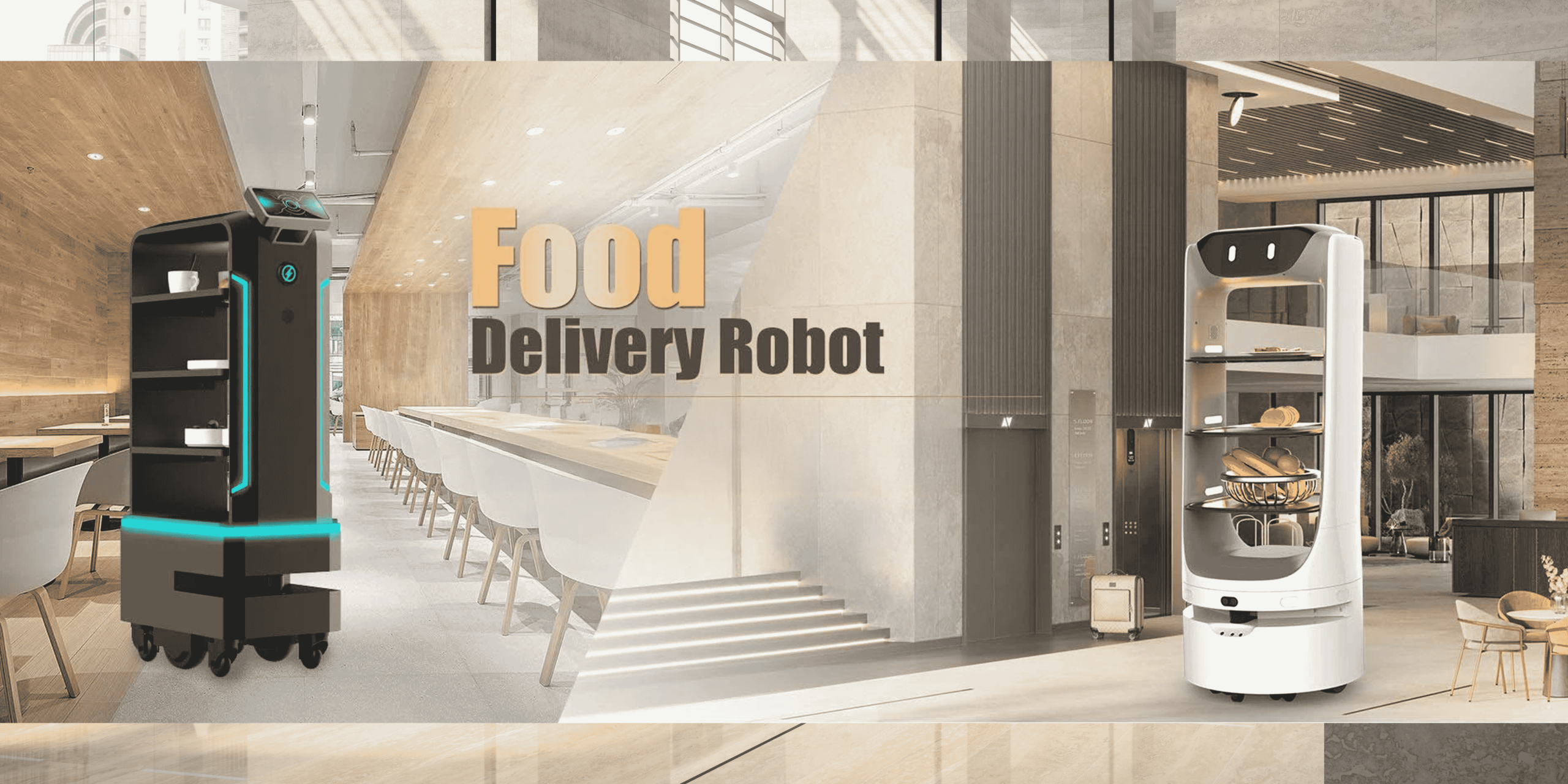 Robot bồi bàn - loại robot phục vụ tự động cao cấp.