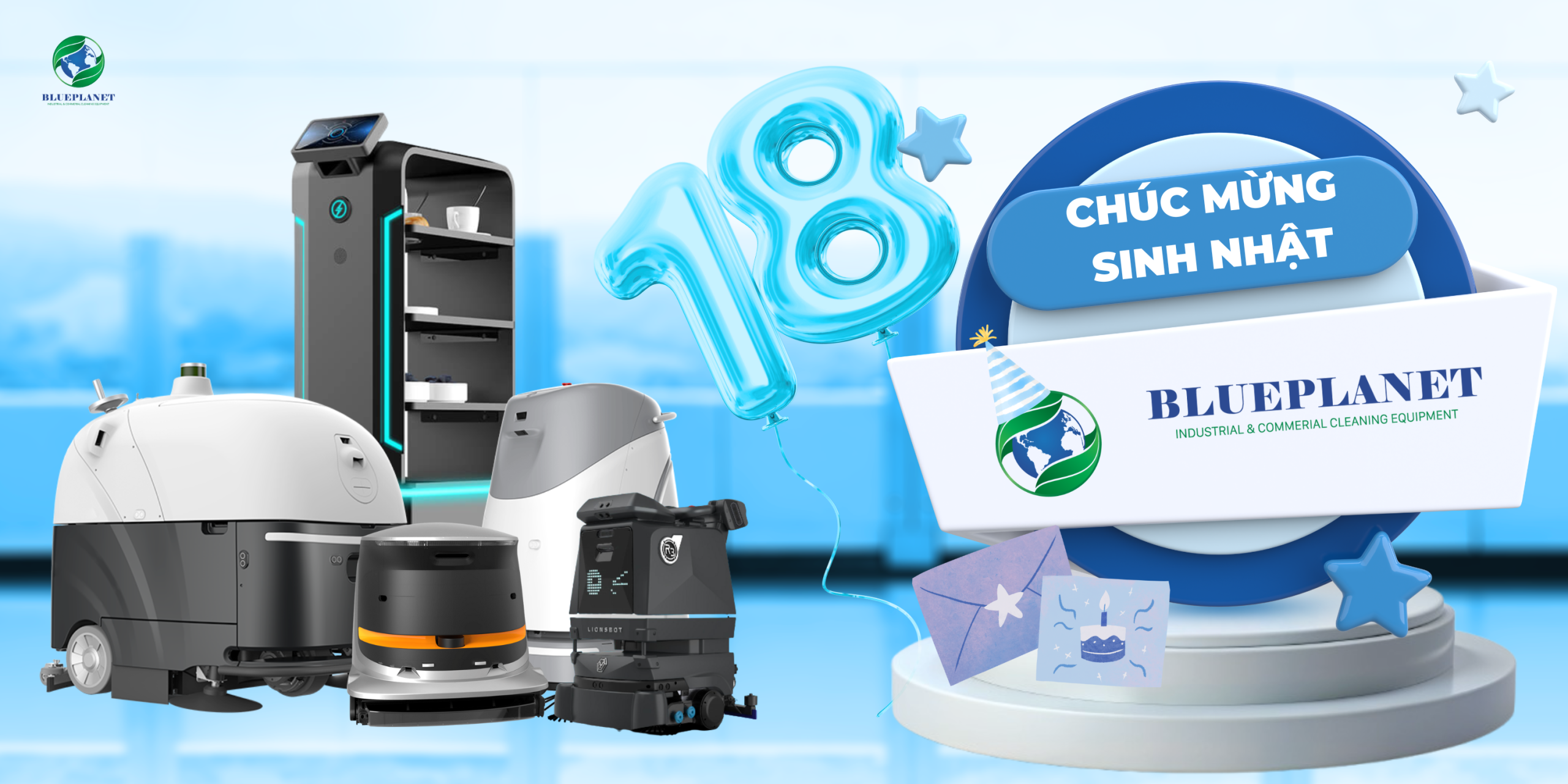 BluePlanet kỷ niệm 18 năm sinh nhật trong hành trình vệ sinh công nghiệp bền vững.