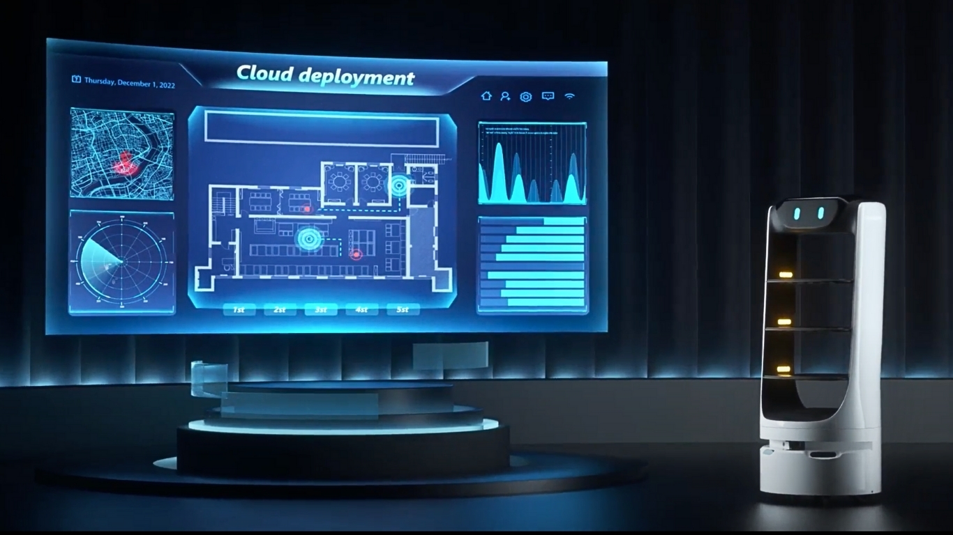 Quản lý tập trung qua Cloud – kiểm soát robot từ xa.