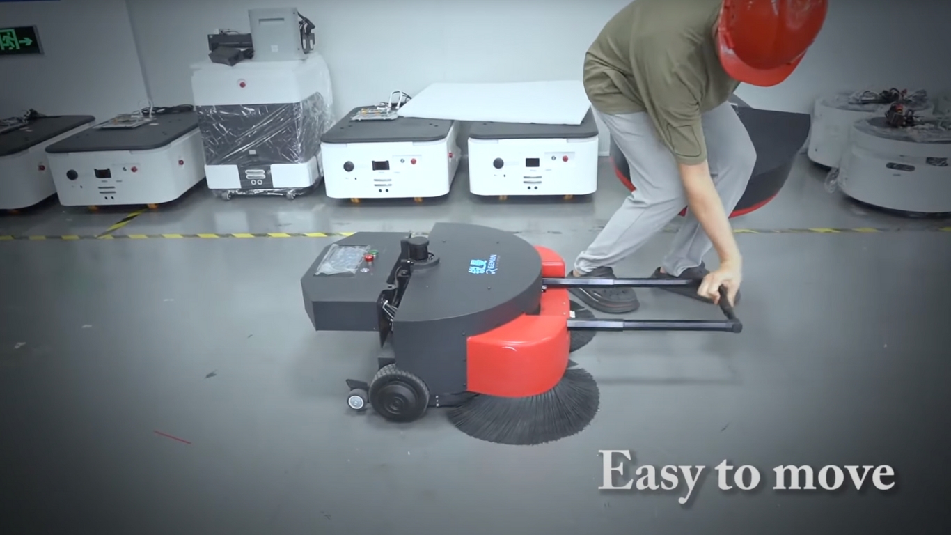 Tay kéo ẩn giúp di chuyển robot linh hoạt như một chiếc vali