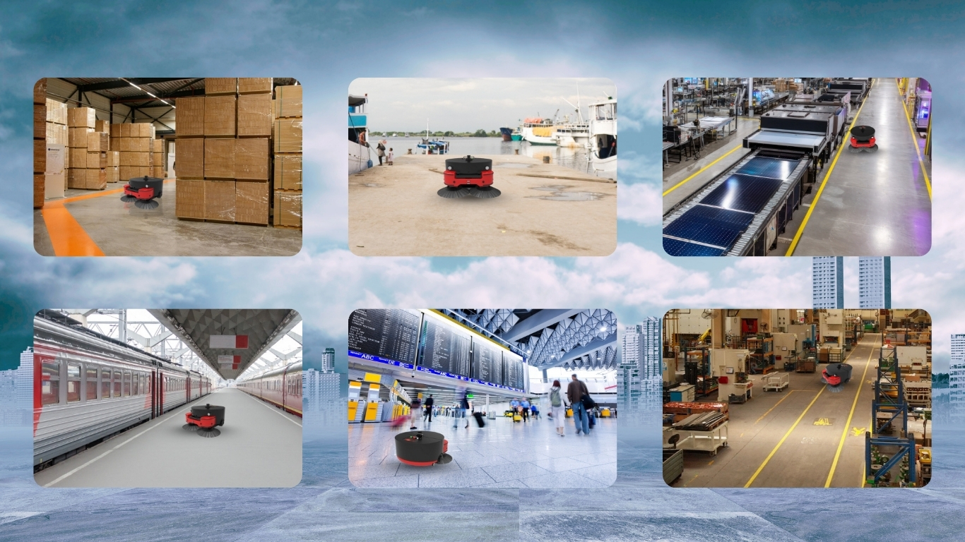 Robot quét rác MONSTER với ứng dụng đa không gian.