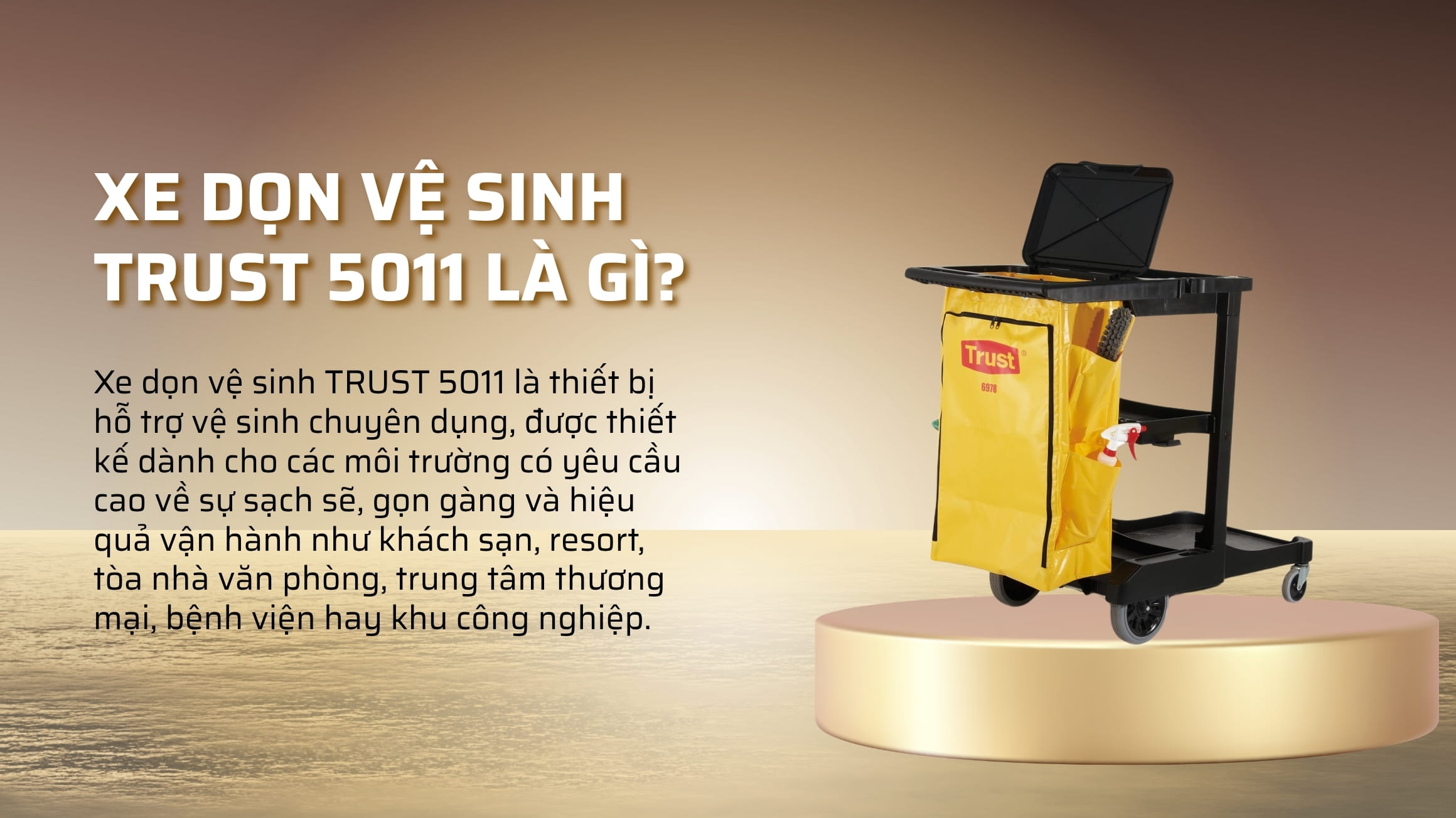 Xe dọn vệ sinh TRUST 5011 là gì?