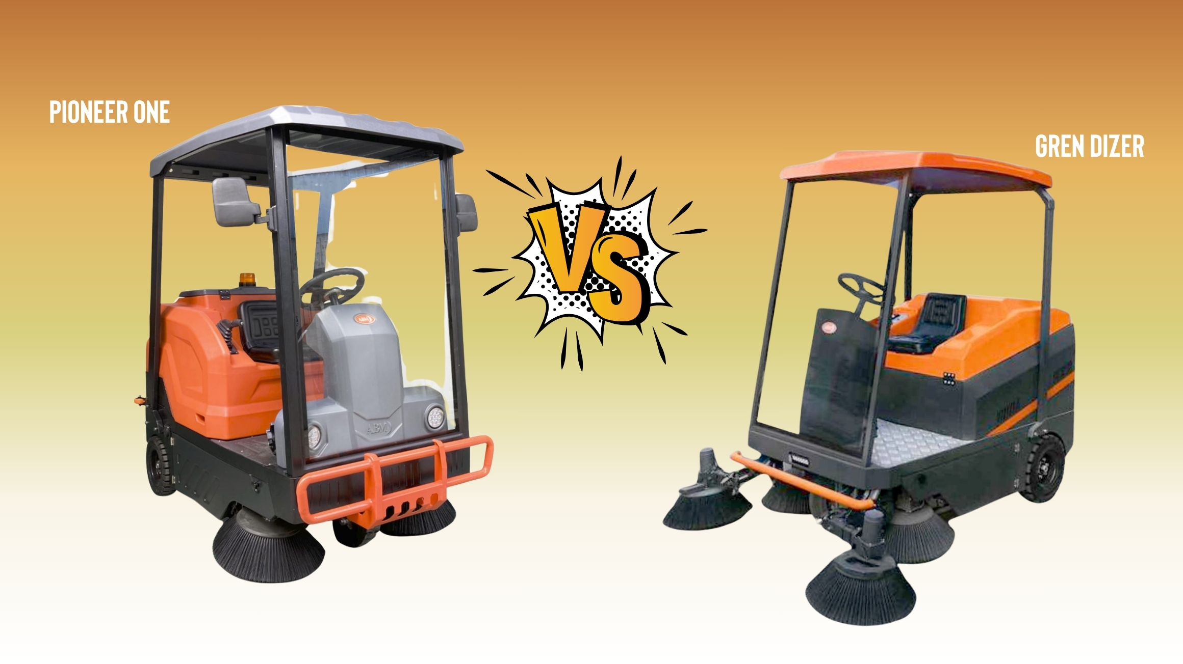 So sánh nhanh Top 2 xe quét rác Pioneer One và Gren Dizer