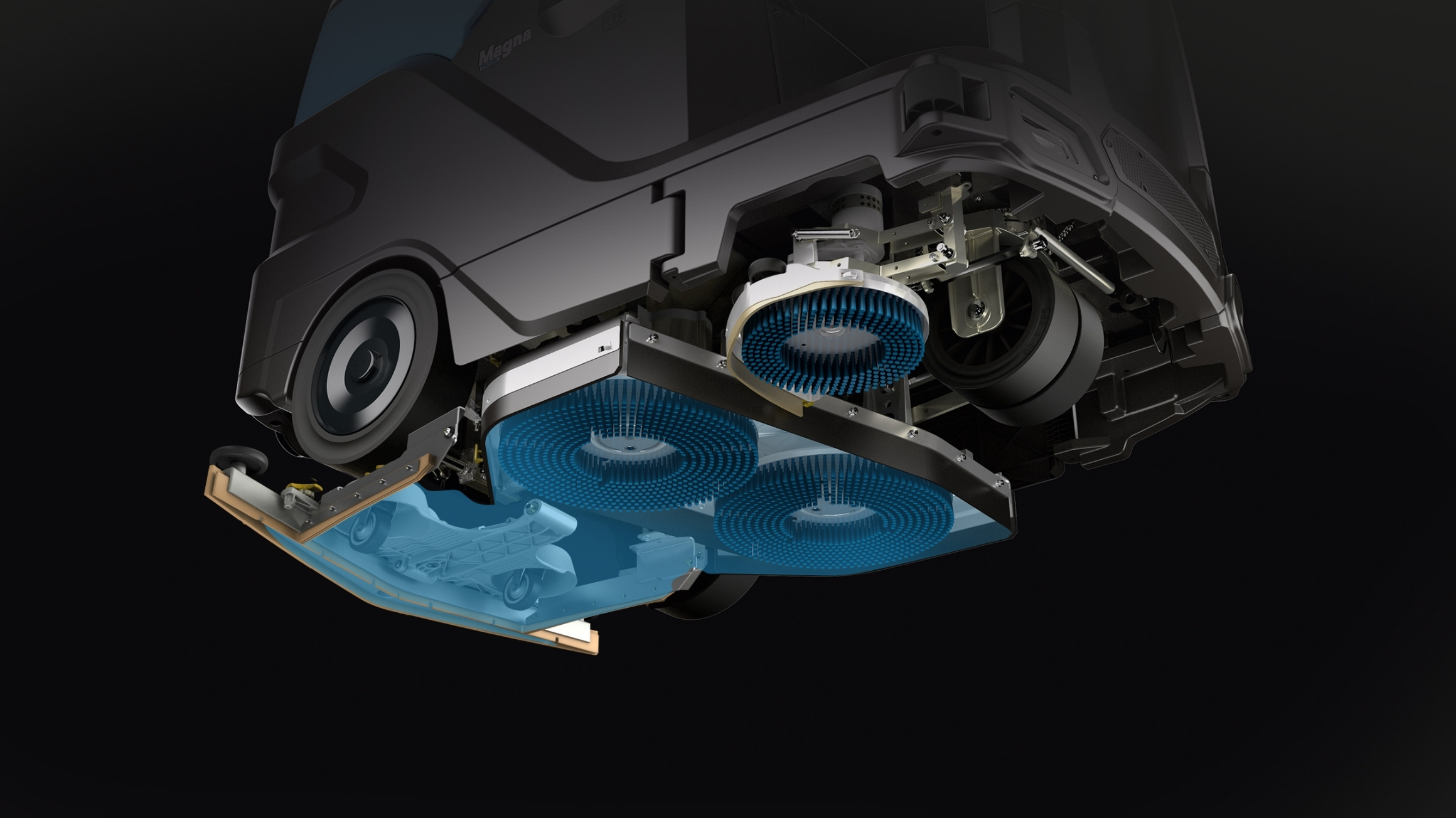 Máy chà sàn liên hợp Fimap Magna là khả năng điều chỉnh áp lực bàn chải từ 45 kg đến 150 kg