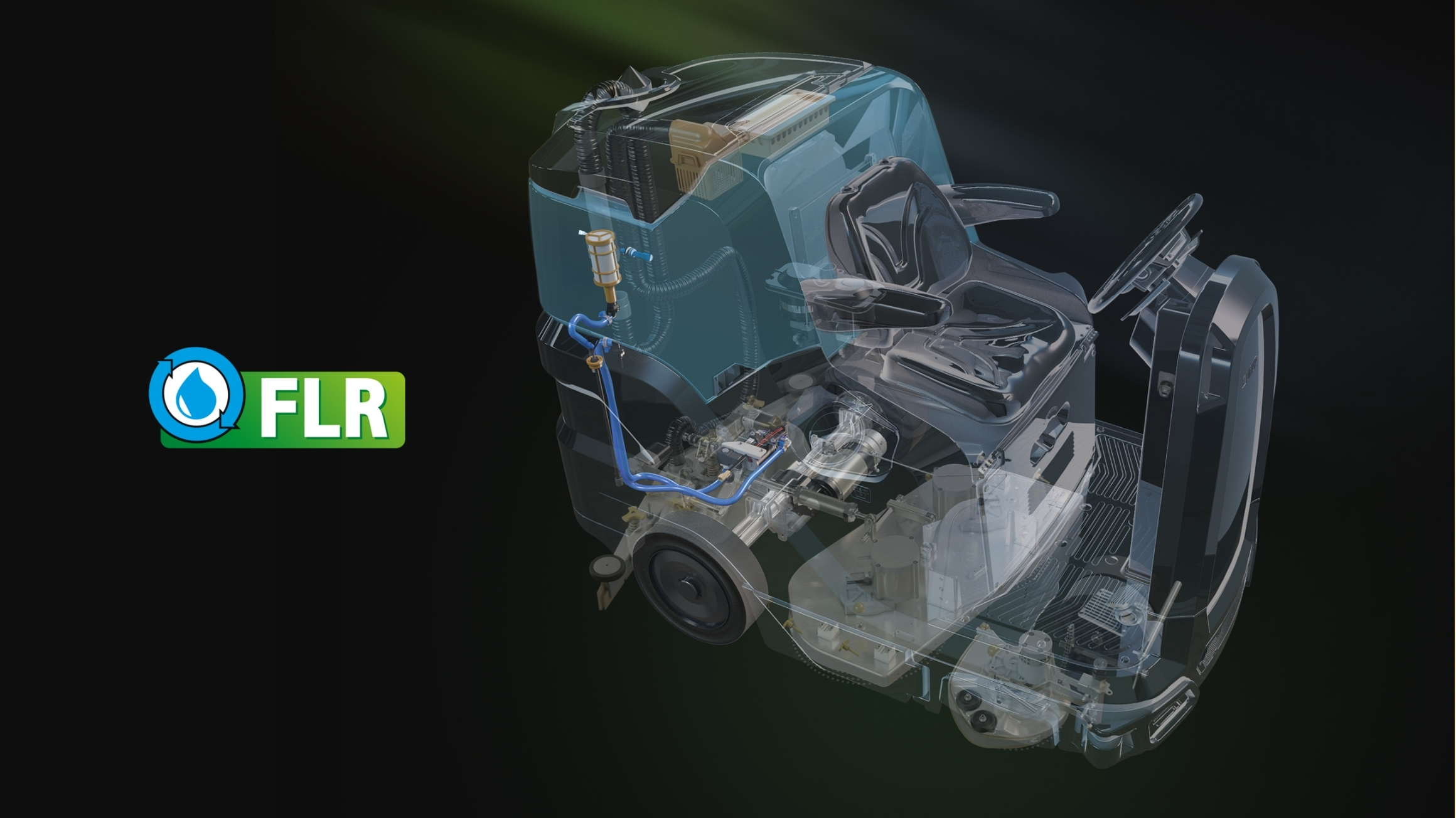 Fimap Magna được trang bị thùng nước sạch 190 lít và thùng nước dơ 200 lít