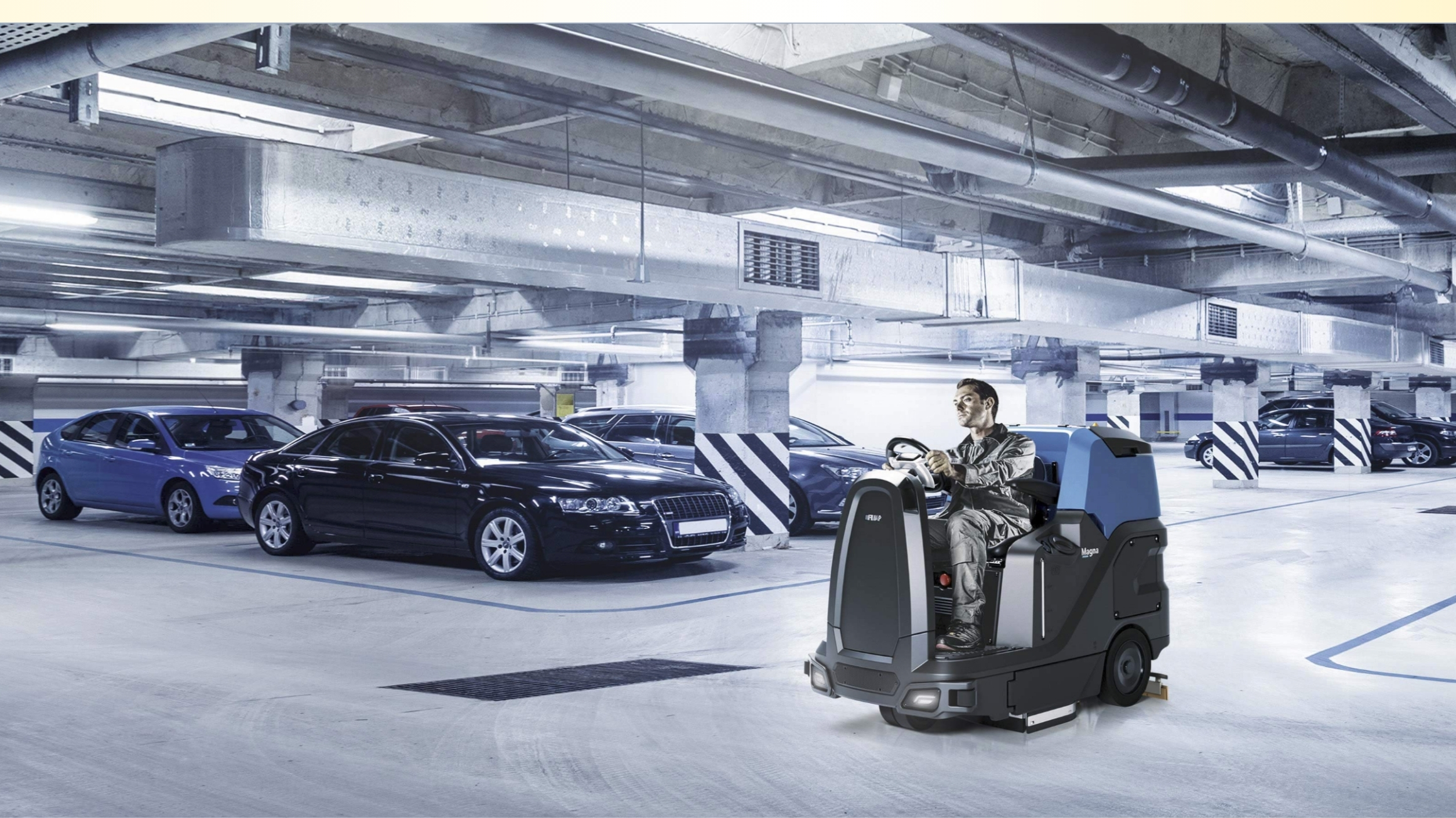 Máy chà sàn liên hợp ngồi lái Fimap Magna thích hợp cho những không gian lớn