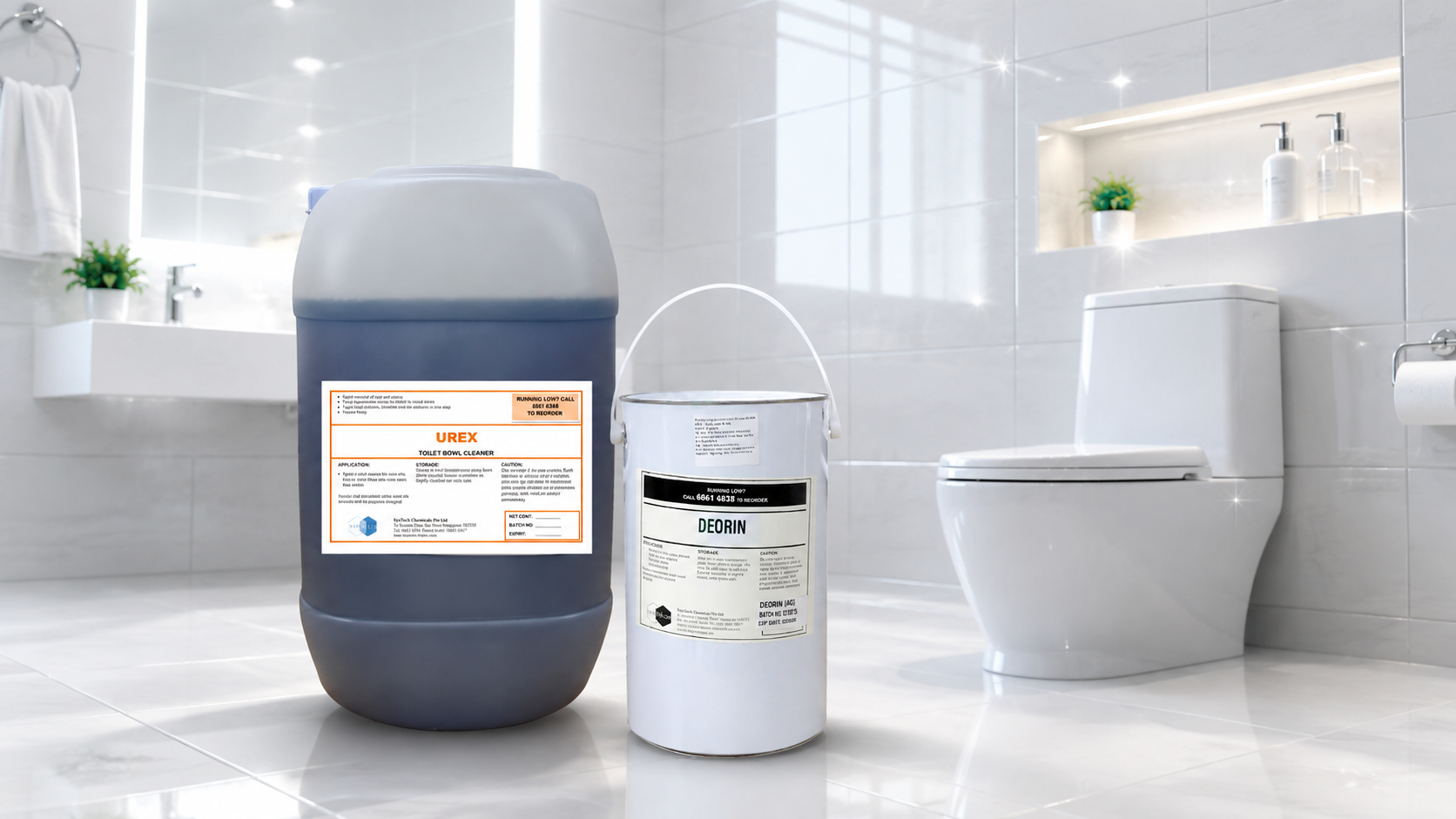 Hóa chất vệ sinh toilet, bồn cầu và gạch men Syntech Urex, Syntech Diorin
